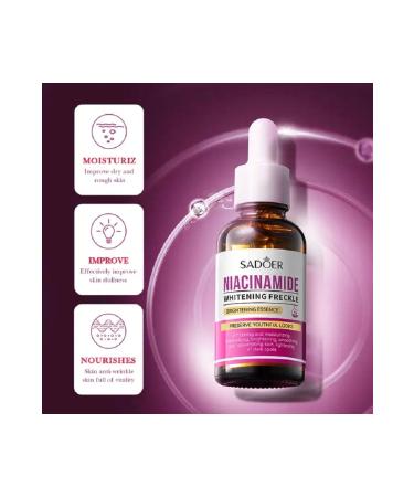 SADOER Nicotinamide Freckle Removal Whitening and Brightening Facial Care Serum
