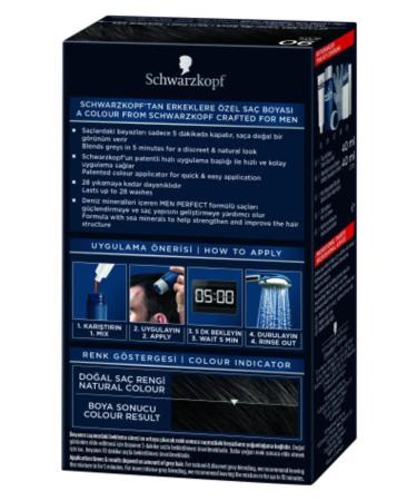 Schwarzkopf Men Perfect 90 Black Hair Dye for Men - Buy Online on GoSupps.com