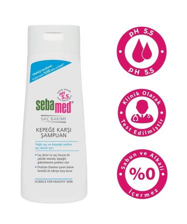 Sebamed Shampoo 200ML Anti-Dandruff (For Oily and Dandruff-Prone Scalp) (Set of 6) - Buy Online on GoSupps.com
