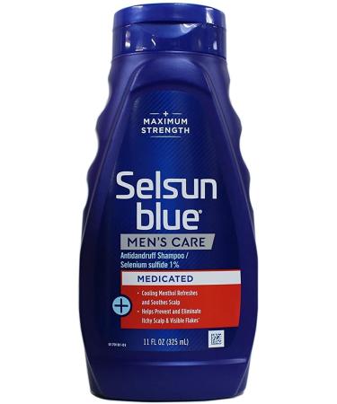 Selsun Blue Mens Care Maximum Strength Menthol Dandruff Shampoo 325ml