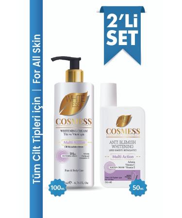 Cosmess Face and Body Whitening Cream - 100 ml & ANTI-SPOT Face Whitening Cream 50 ml