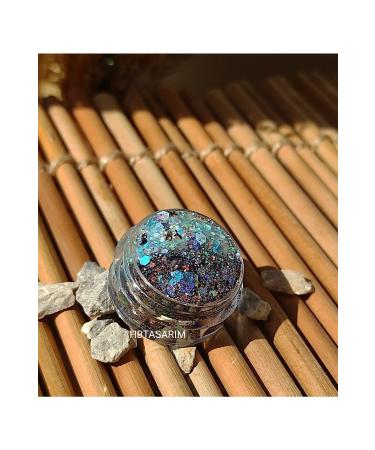 Serashine Glitter Gel Eyeshadow Cream Face and Body Simi-blue Coffee Transition