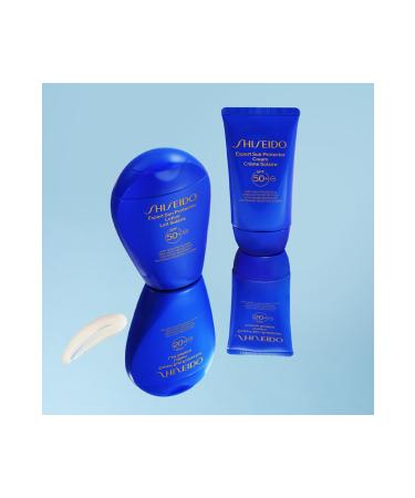 Shiseido SUN PROTECTOR Water and Heat Resistant Non-Scratching Sun Protection Lotion SPF50+ 150 ml - Buy Online on GoSupps.com