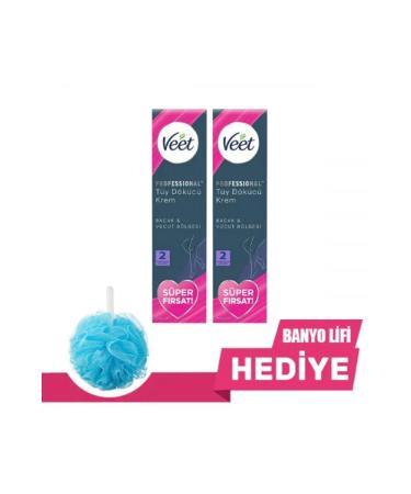 Veet Professional All Skin Types Hair Removal Cream 200ml X 2 Pieces (GIFT)