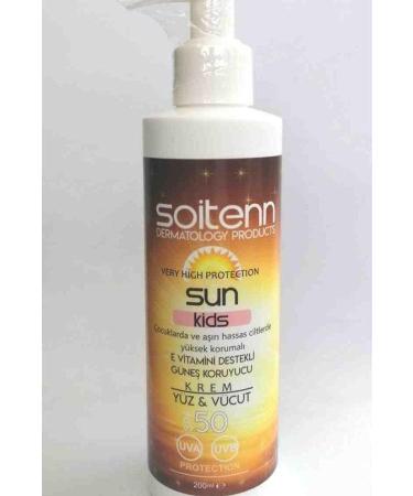 SO TENN Soitenn Sun Kids Spf 50 200 ml (Sunscreen Cream for Face &amp Body)