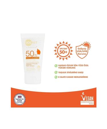 Solait Anti Age Spf 50 Sun Cream Sensitive Skin 50 Ml