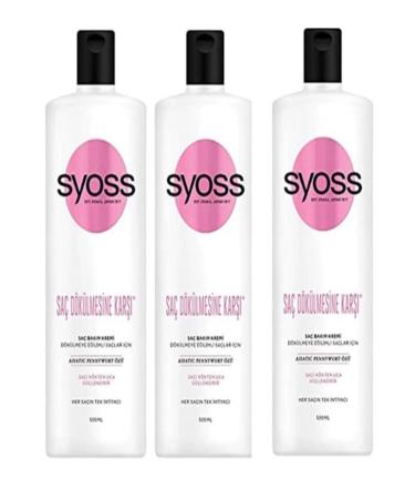 Syoss Anti-Hair Loss Hair Care Cream 500 ml X 3PCS