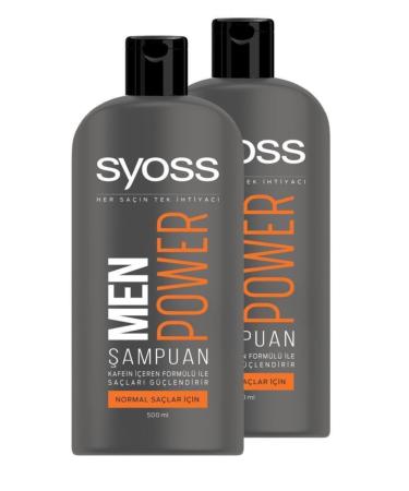 Syoss Men Power Shampoo 550 Ml X 2 Pieces