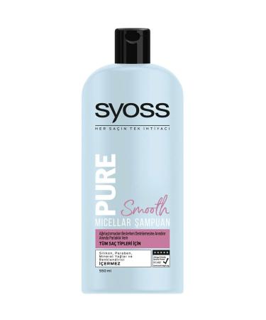 Syoss Pure Smooth Micellar Shampoo 550 ml