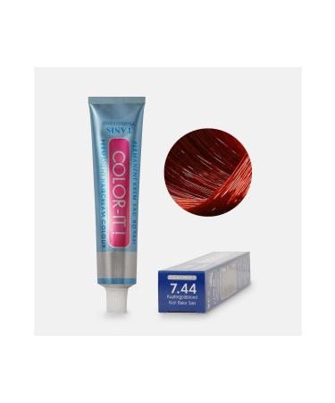 TANIS PROFESSIONAL Permanent Hair Dye COLOR-IT 7.44 Red Copper Blonde