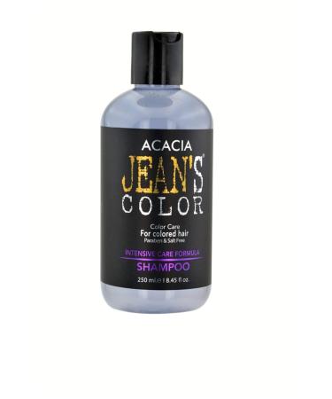Acacia Jeans Color Color Protection Shampoo 250 Ml And Color Hair Dye Blue Dream 250 Ml