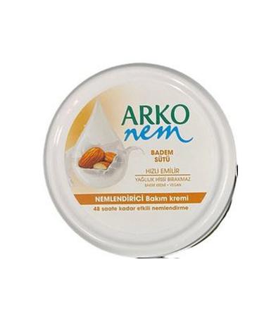 Arko Nem 3-pack Prebiotic Cream Series Almond Milk 250ml X 3 Pieces