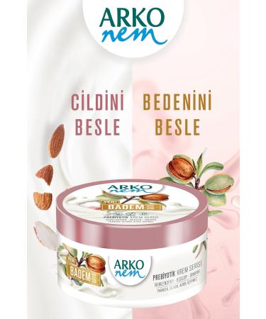 Arko Nem Prebiotic Cream Series Almond Milk 250 Ml