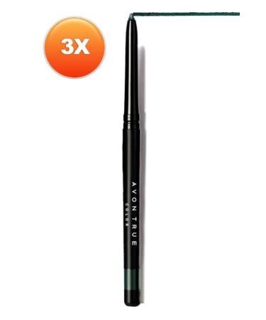 Avon Glimmersticks Retractable Eyeliner Emerald Trio Set