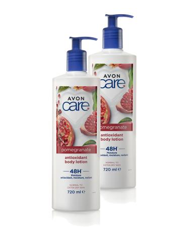 Avon Care Antioxidant Moisturizing Body Lotion with Pomegranate Extract 720 Ml. Set of Two