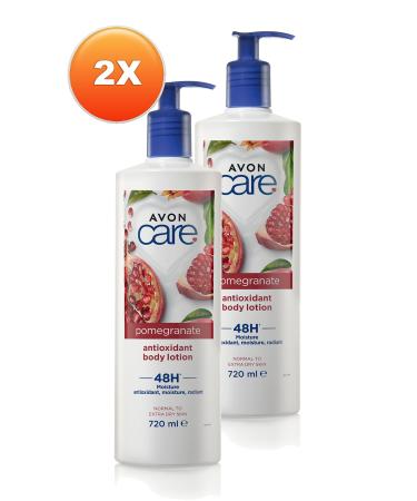 Avon Care Antioxidant Moisturizing Body Lotion with Pomegranate Extract 720 Ml. Set of Two - Buy Online on GoSupps.com