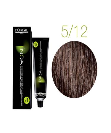 INOA Inoa Alcohol-Free Hair Dye 5.12 Light Brown Ash Irize 60 gr. BSecrets.Y156