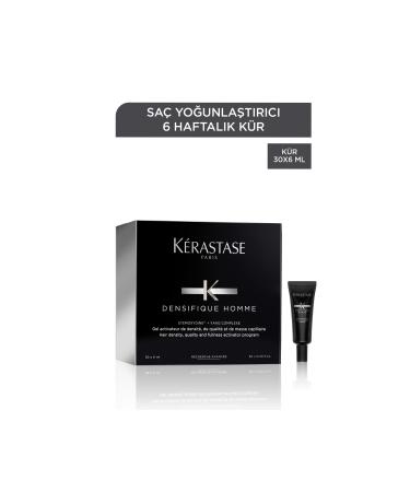 Kerastase Densifique Homme Hair Thickening Treatment for Volume and Fullness 30 x 6 ml