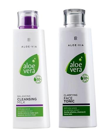 LR Aloe Vera Skin Cleansing Milk 200 ml + Aloe Vera Tonic 200 ml