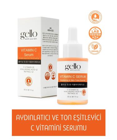 GELLO Vitamin C Tone Equalizing Serum (Retinol 2% + Vitamin C 5%)