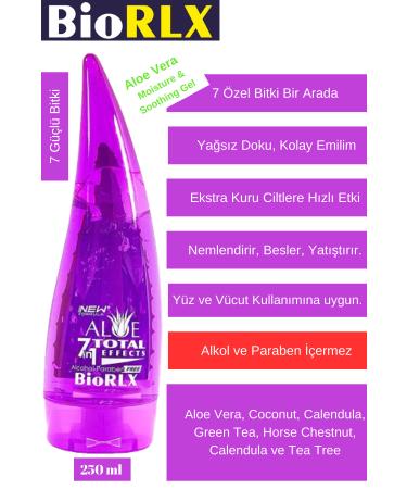 BioRLX 7 in 1 Herbal Effect Nourishing Moisturizing Gel with Aloe Vera (250 ML)