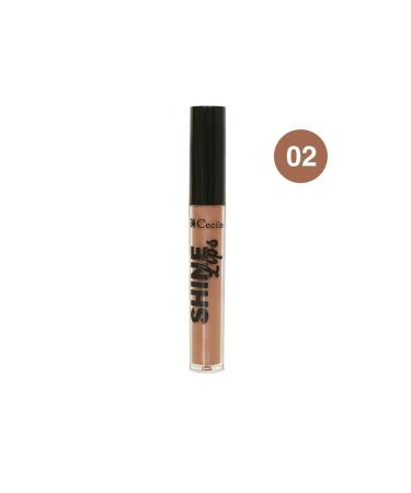 Cecile Intense Pigmented Warm-Cold Colors Metallic Eyeshadow Nude Series Set of 4