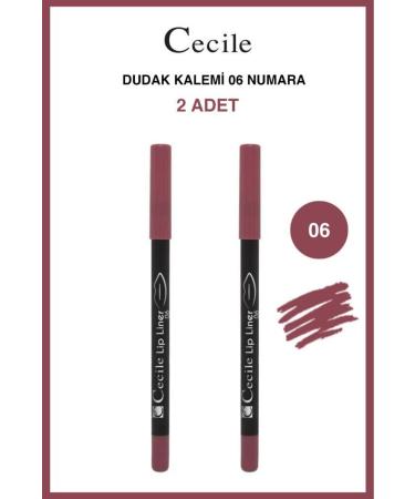 Cecile Permanent Intense Color Lip Pencil 06 X2
