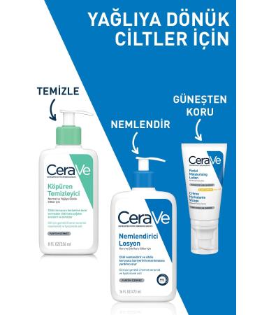 CeraVe Foaming Face and Body Cleansing Gel for Normal and Oily Skin 236 ml - Buy Online on GoSupps.com