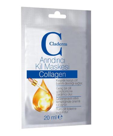 Claderm Clay Mask 20 ml Sachet Collagen