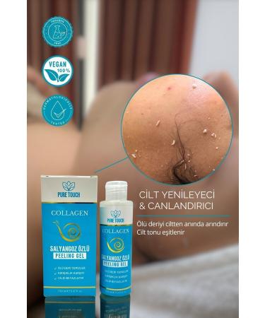 Pure Touch Snail Extract Skin Peeling Renewing and Revitalizing Peeling Gel - Face and Body Use - Buy Online on GoSupps.com