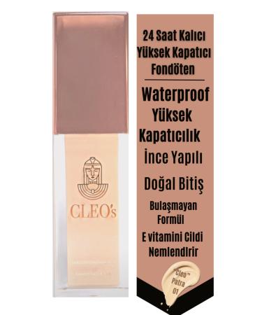 Cleo Cosmetics All Hours Moisturizing High Coverage Foundation That Lasts Up to 24 Hours