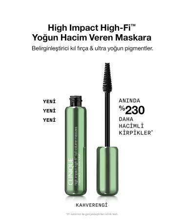 Clinique Strong Effective Mascara That Gives Extra Volume- BROWN/ 10 ML GHair1172