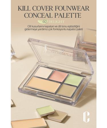 CLIO Creamy Texture Concealer Palette CLIO Kill Cover Foundation Conceal Palette (Delight)