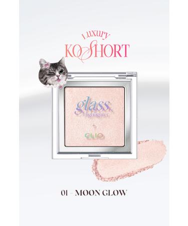 CLIO Natural Looking Pink Shining Illuminator CLIO Glass&Highlighter (01 Moon Glow) Luxury Koshort