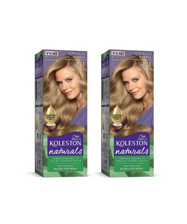 Wella Koleston Nat. Hair Dye 8/1 Light Ash Blonde X 2 Pieces - Buy Online on GoSupps.com