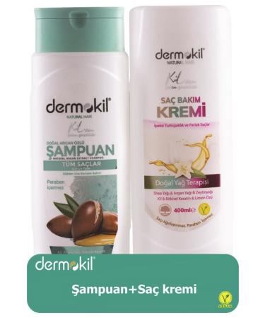 Dermokil Argan Shampoo 400 ml + Hair Conditioner 400 ml 2-Piece Set