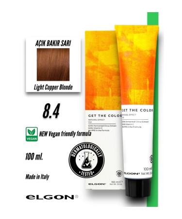 Elgon Get The Color 8.4 Professional Hair Dye (100 ml.) (Oxidizer-Free)
