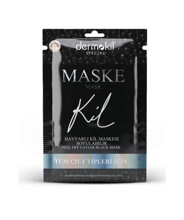 Dermokil Special Peelable Caviar Black Clay Mask 15 Ml (For All Skin Types)