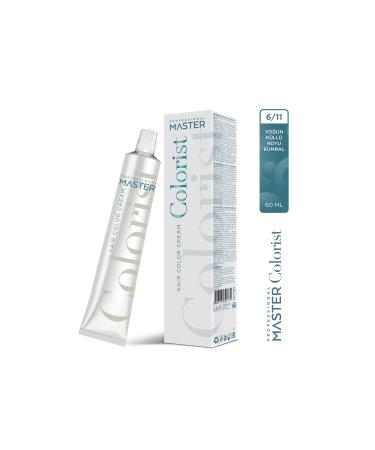 Master colorist Tube Dye 6.11 Intense Ash Dark Blonde
