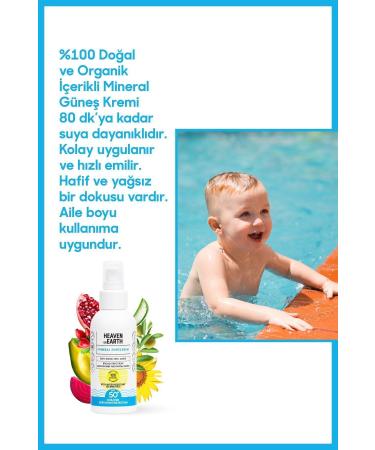 Heaven on Earth Spf 50 Vegan Mineral Sunscreen 0 Natural Water Resistant Very High Protection - Buy Online on GoSupps.com