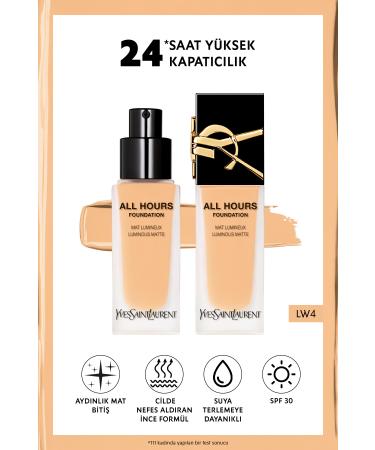 Yves Saint Laurent All Hours All Day Luminous Matte Finish Foundation Lw4 3614273593571
