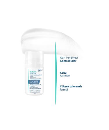Ducray HIDROSIS CONTROL Underarm roll-on 48-hour antiperspirant effect 40 ML - Buy Online on GoSupps.com