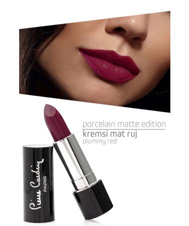 Pierre Cardin Porcelain Matte Edition Lipstick - Plummy Red - 214