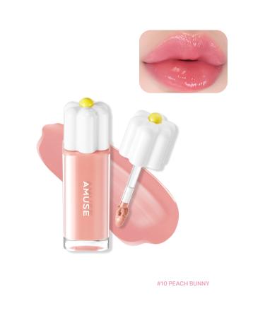 Amuse Dew Tint - Natural Shine and Moisture Fruity Lip Tint 4g #10 PEACH BUNNY