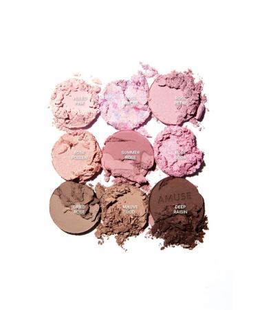 Amuse Eye Vegan Color Palette (KORENDY) Skin Tone Compatible Natural Silky Eyeshadow Palette 0.6 X 9g #02 Cool Rose - Buy Online on GoSupps.com