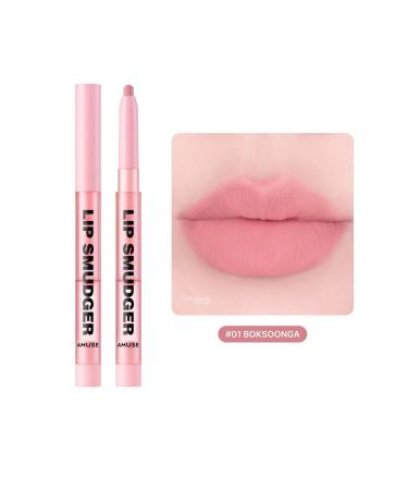 Amuse Lip Smudger (KORENDY) Soft-Toned Lip Pencil for a Fuller Look #01 Boksoonga