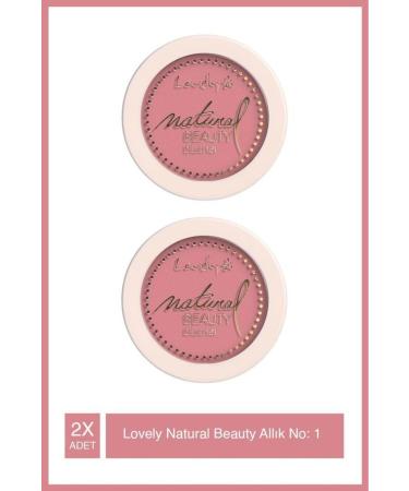 Lovely Blusher Natural Beauty 1 Pink Blush *2 Pieces
