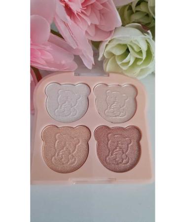 MareShe Teddy Bear Palette Shimmering Eyeshadow 4 Pieces No:01