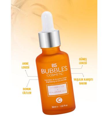 bs bubbles cosmetic C Vitamin Serum Brightening and Anti-Wrinkle 30ML - Buy Online on GoSupps.com