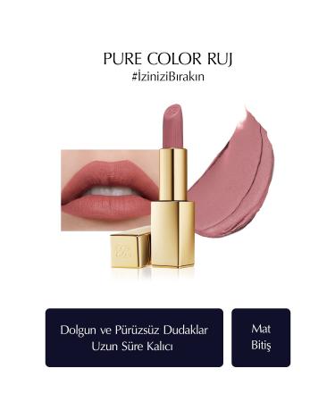 Estee Lauder Matte Finish Lipstick - Pure Color Matte Lipstick - 3.5gr - Color: 816 Suit Up